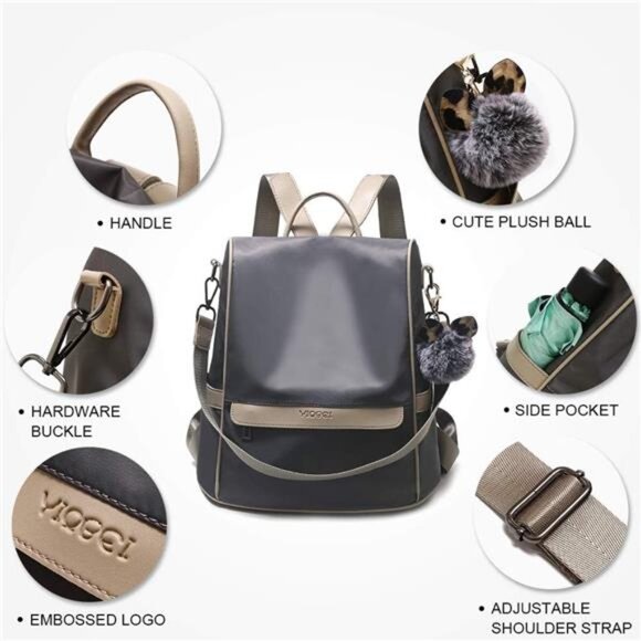 Backpack Purse for Women Anti theft Bookbag Purse Lightweight Shoulder Bag main image 4